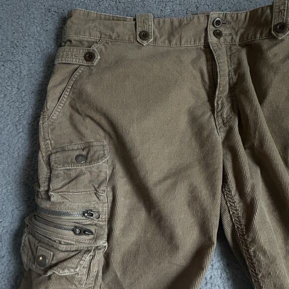 Polo Ralph Lauren 36 Vintage Corduroy Military Tactical Cargo Pants Multi Pocket - Picture 8 of 16